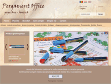 Tablet Screenshot of pergamentoffice.ro